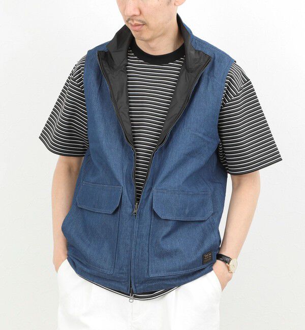 NOLLEY'S goodman「【TAION/タイオン】NON DOWN MILITARY R/S HI NECK VEST 26SS」|ベスト・ジレ|