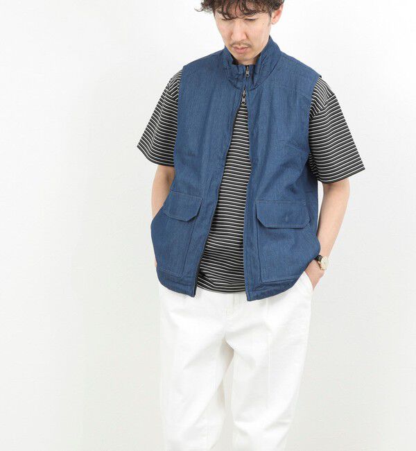 NOLLEY'S goodman「【TAION/タイオン】NON DOWN MILITARY R/S HI NECK VEST 26SS」|ベスト・ジレ|