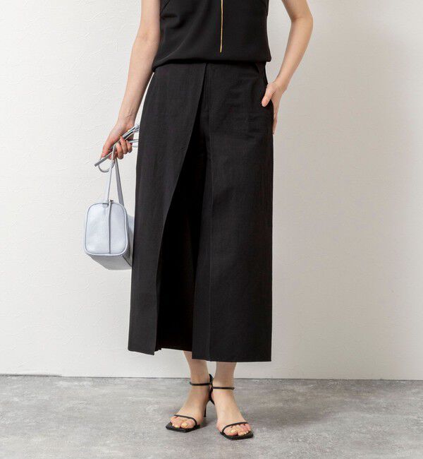 NOLLEY'S sophi「LINEN ROLLED PANTS」|その他|ブラック