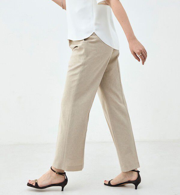 NOLLEY'S sophi「《セットアップ対応》ウォッシャブルブリーザブルシャンブレーセミワイドパンツ」|その他|