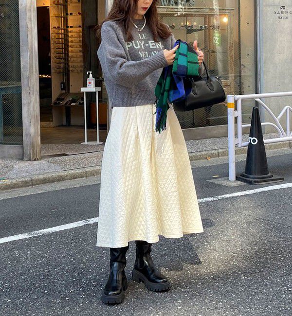 fredy emue「キルティングタックスカート」|スカート|