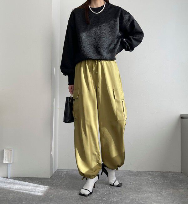 fredy emue「ブライトツイルイージーベイカーパンツ」|カーゴ|