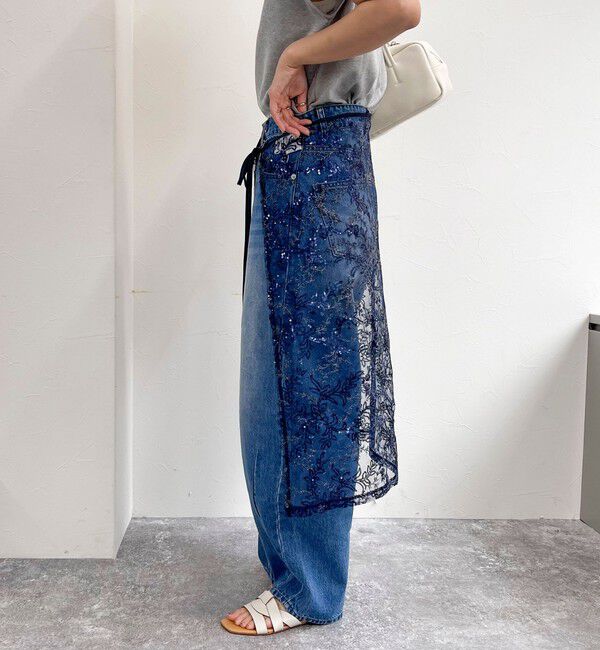 fredy emue「キラキラレイヤードラップスカート」|スカート|