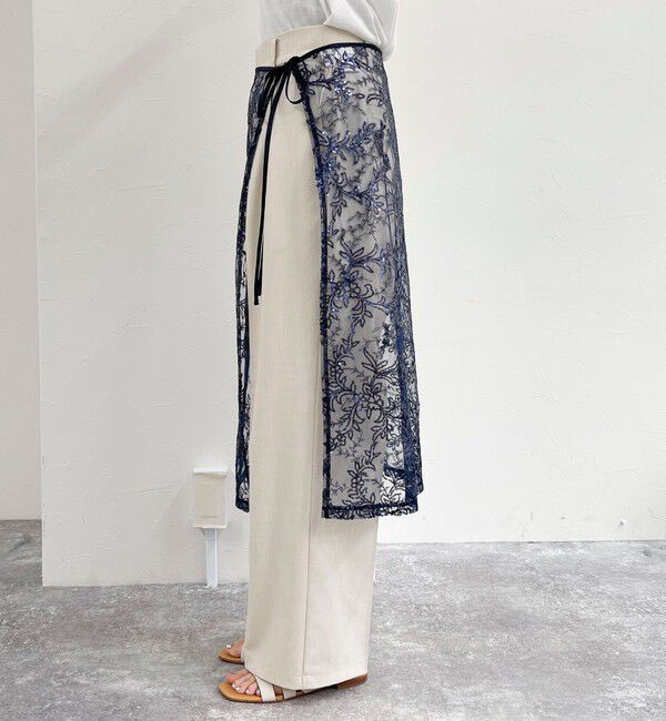 fredy emue「キラキラレイヤードラップスカート」|スカート|