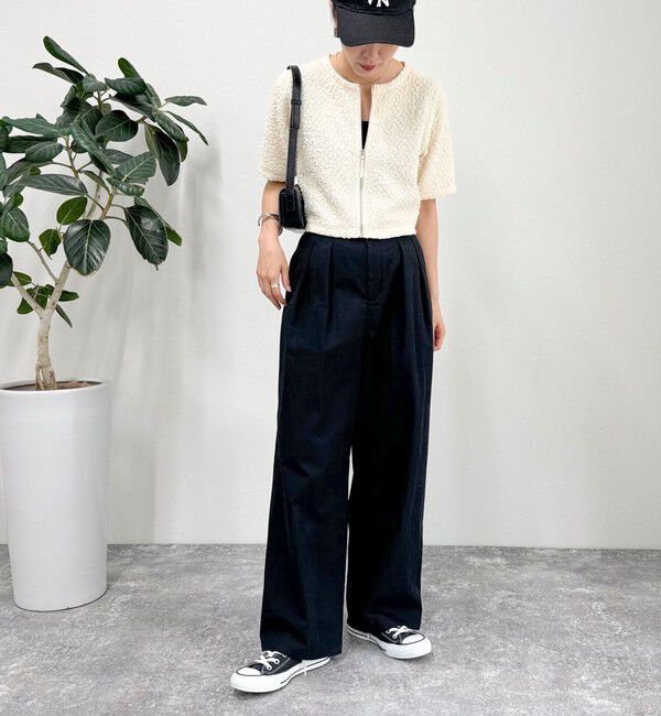 fredy emue「ポコポコZIP半袖カーディガン」|カーディガン|