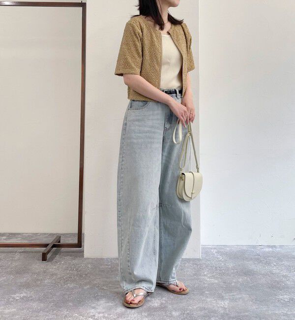 fredy emue「ポコポコZIP半袖カーディガン」|カーディガン|