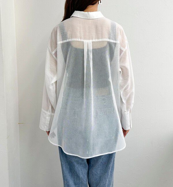 fredy emue「メッシュ切替シャツ」|シャツ・ブラウス|