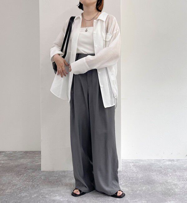 fredy emue「メッシュ切替シャツ」|シャツ・ブラウス|