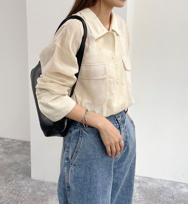 fredy emue「メッシュ切替シャツ」|シャツ・ブラウス|