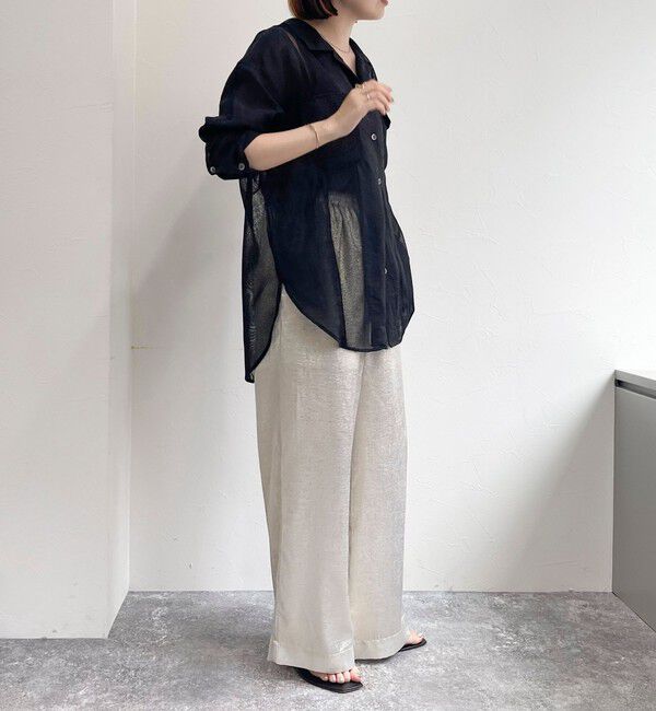 fredy emue「メッシュ切替シャツ」|シャツ・ブラウス|