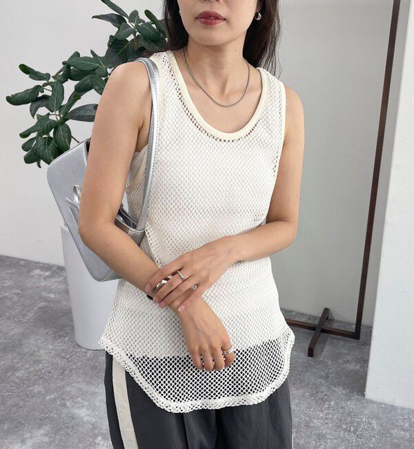 fredy emue「メッシュチュニックタンクトップ」|タンクトップ|