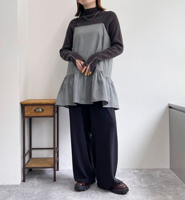 fredy emue「チェック柄レイヤードキャミワンピース」|ワンピース|