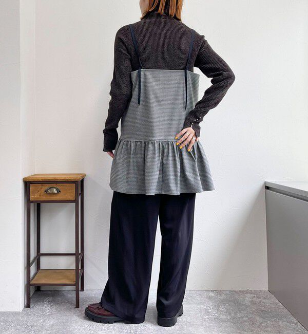 fredy emue「チェック柄レイヤードキャミワンピース」|ワンピース|