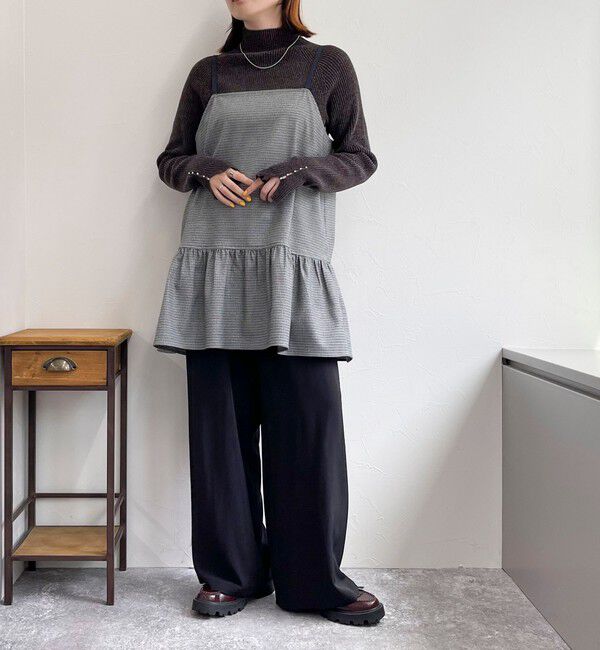 fredy emue「チェック柄レイヤードキャミワンピース」|ワンピース|