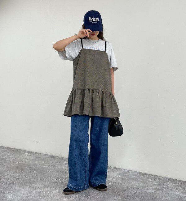 fredy emue「チェック柄レイヤードキャミワンピース」|ワンピース|