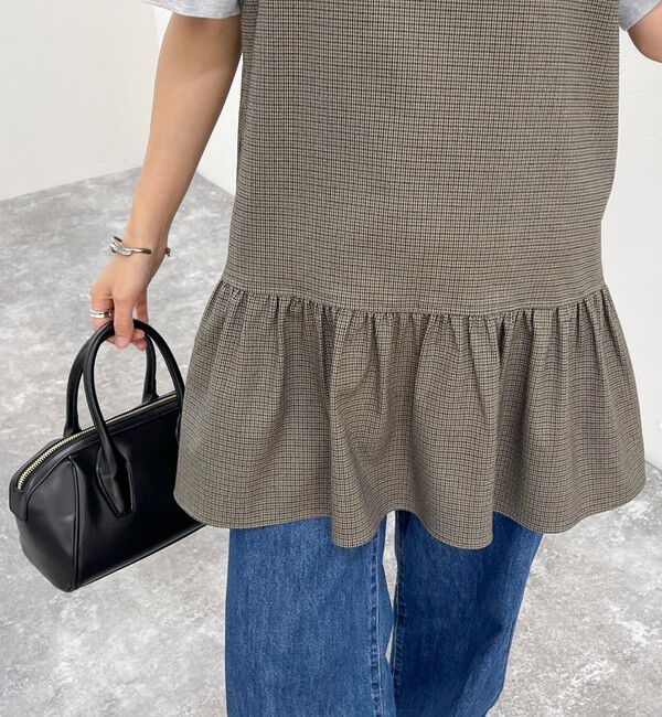 fredy emue「チェック柄レイヤードキャミワンピース」|ワンピース|