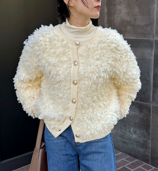 fredy emue「ニットフリンジカーディガン」|カーディガン|