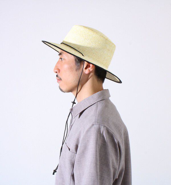 GLOSTER「【GLOSTER】CODE LONG BRIM STRAW HAT ハット 麦わら カンカン帽」|ハット|
