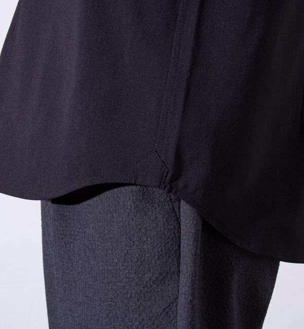 GLOSTER「【GLOSTER/グロスター】COOLMAX ポリトロ パラシュートボタン 七分袖レギュラーシャツ」|シャツ・ブラウス|