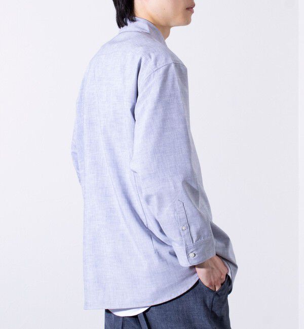 GLOSTER「【GLOSTER/グロスター】COOLMAX ポリトロ パラシュートボタン 七分袖レギュラーシャツ」|シャツ・ブラウス|