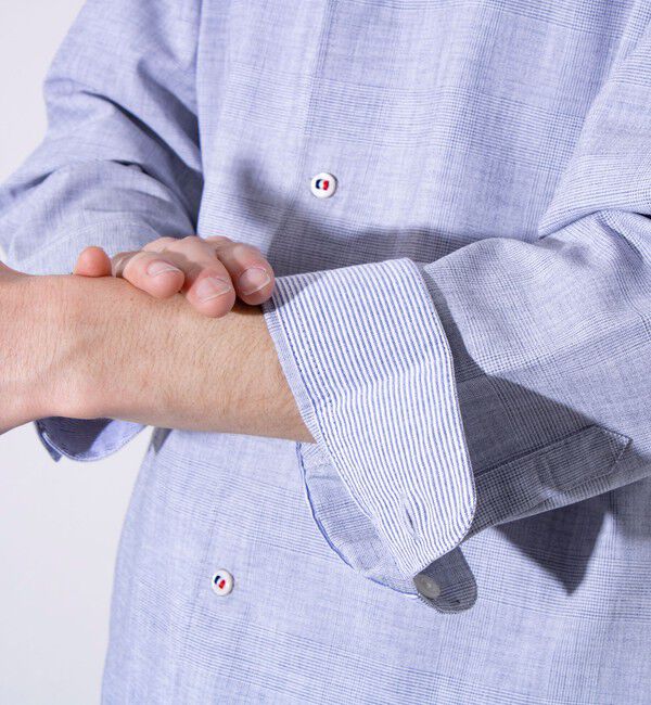 GLOSTER「【GLOSTER/グロスター】COOLMAX ポリトロ パラシュートボタン 七分袖レギュラーシャツ」|シャツ・ブラウス|