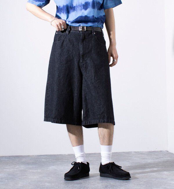 GLOSTER「【GLOSTER/グロスター】8オンスデニム ワイドショートパンツ ハーフパンツ」|その他|