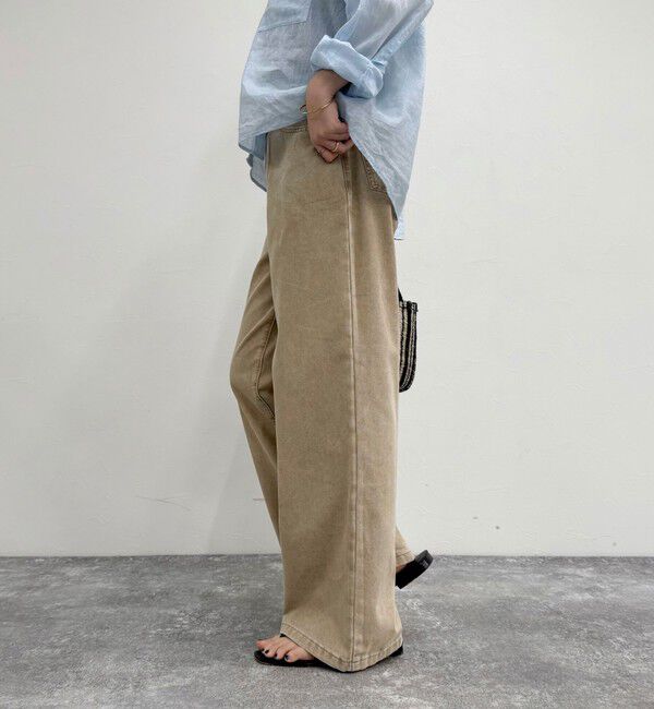 fredy emue「ブリーチデニム５ポケイージーパンツ」|デニム|