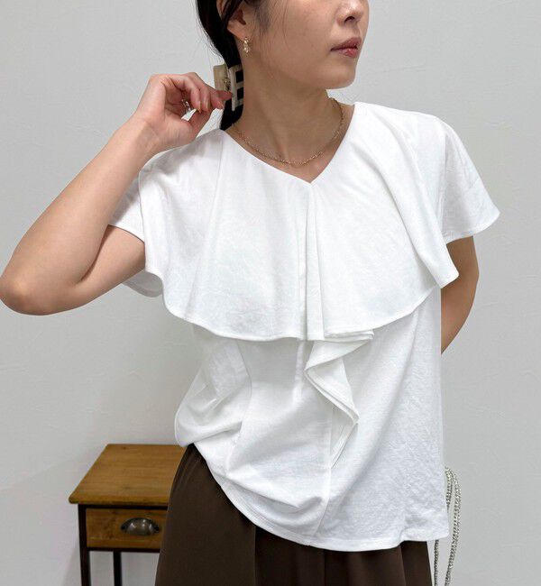 fredy emue「ラッフルカットソーブラウス」|Tシャツ・カットソー|