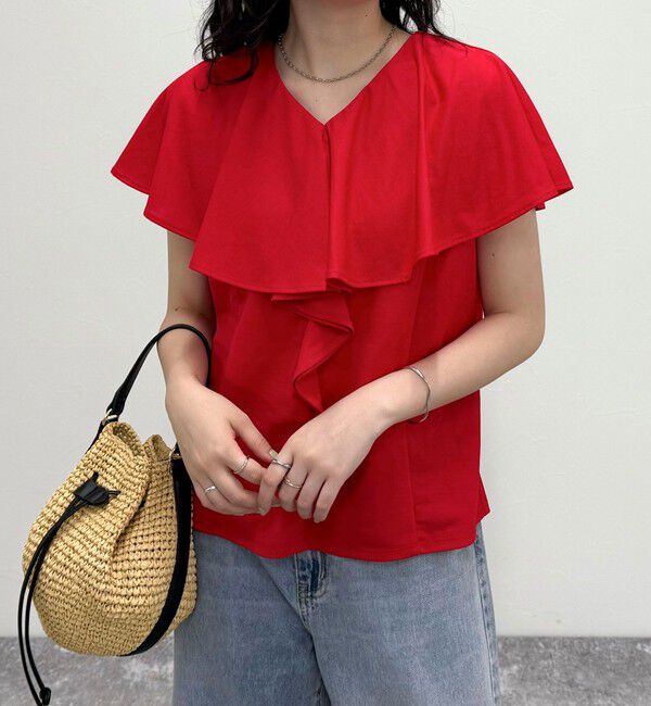 fredy emue「ラッフルカットソーブラウス」|Tシャツ・カットソー|