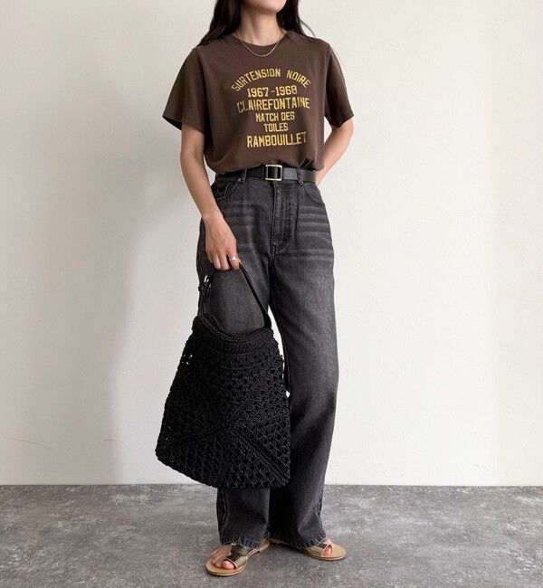 fredy emue「ヴィンテージライクピグメントTシャツ」|Tシャツ・カットソー|