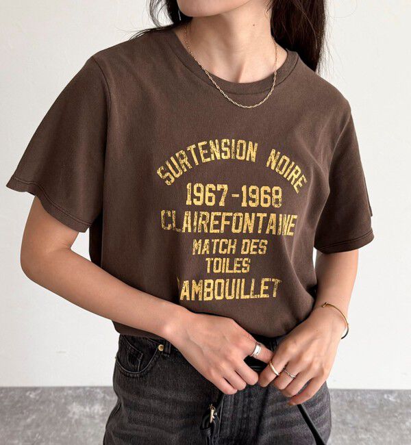 fredy emue「ヴィンテージライクピグメントTシャツ」|Tシャツ・カットソー|