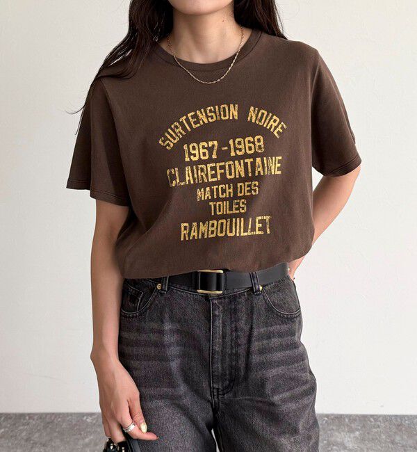 fredy emue「ヴィンテージライクピグメントTシャツ」|Tシャツ・カットソー|