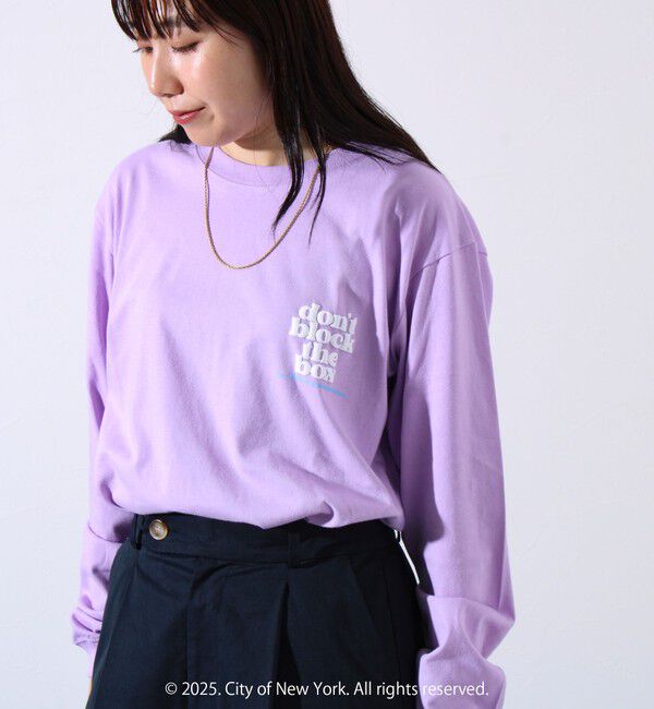 GLOSTER「【GOOD ROCK SPEED】NYC 発砲プリント ロングスリーブTシャツ ロンT」|Tシャツ・カットソー|