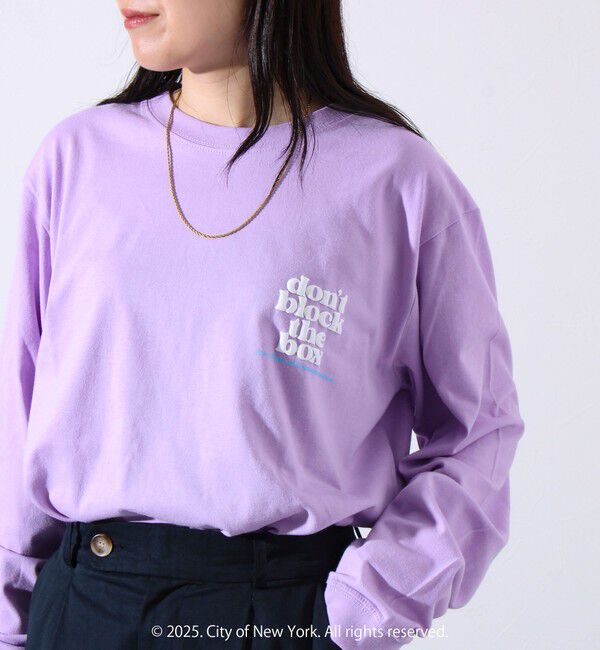 GLOSTER「【GOOD ROCK SPEED】NYC 発砲プリント ロングスリーブTシャツ ロンT」|Tシャツ・カットソー|