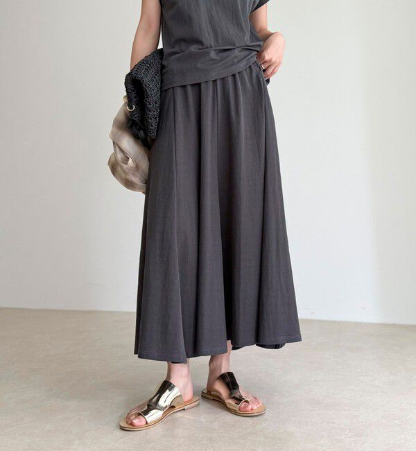 fredy emue「《セットアップ対応》タンブラー鹿の子フレアースカート」|スカート|