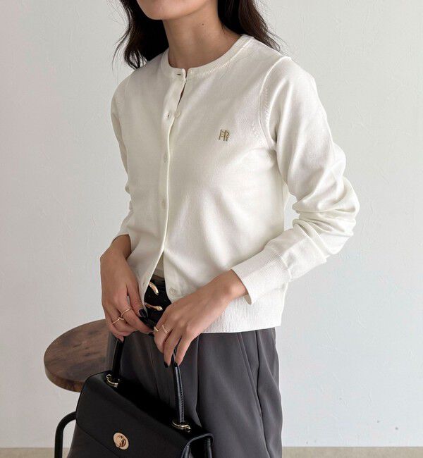 fredy emue「FR刺繍ベーシックカーディガン」|カーディガン|