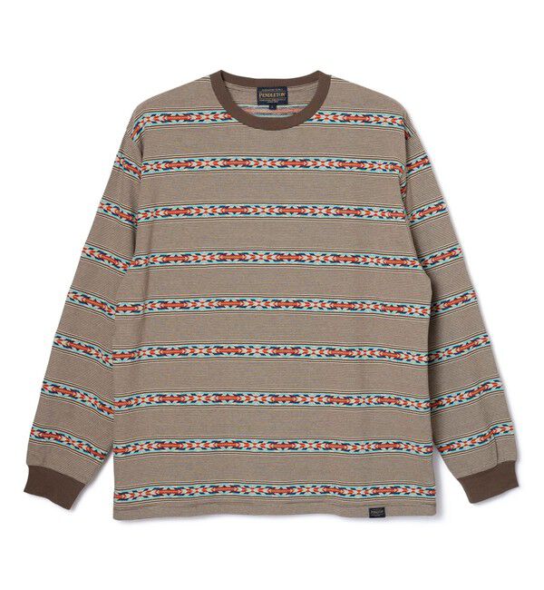 GLOSTER「【PENDLETON】Jacquard LS Tee ジャガードロンT」|Tシャツ・カットソー|