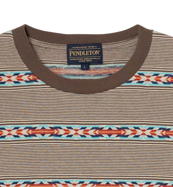 GLOSTER「【PENDLETON】Jacquard LS Tee ジャガードロンT」|Tシャツ・カットソー|