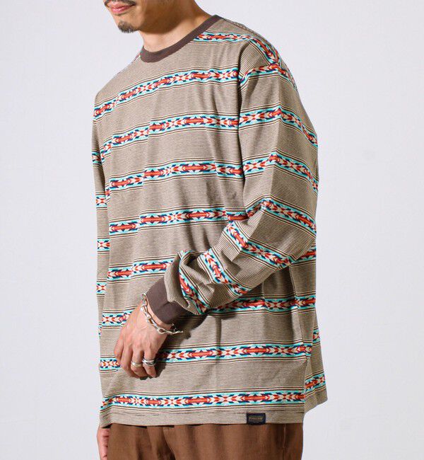 GLOSTER「【PENDLETON】Jacquard LS Tee ジャガードロンT」|Tシャツ・カットソー|