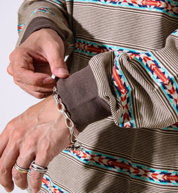 GLOSTER「【PENDLETON】Jacquard LS Tee ジャガードロンT」|Tシャツ・カットソー|