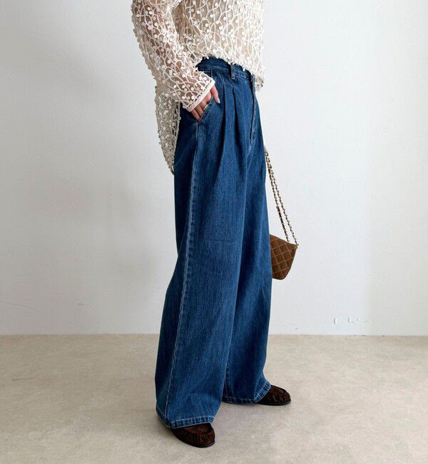 fredy emue「デニムタックスラックス」|デニム|