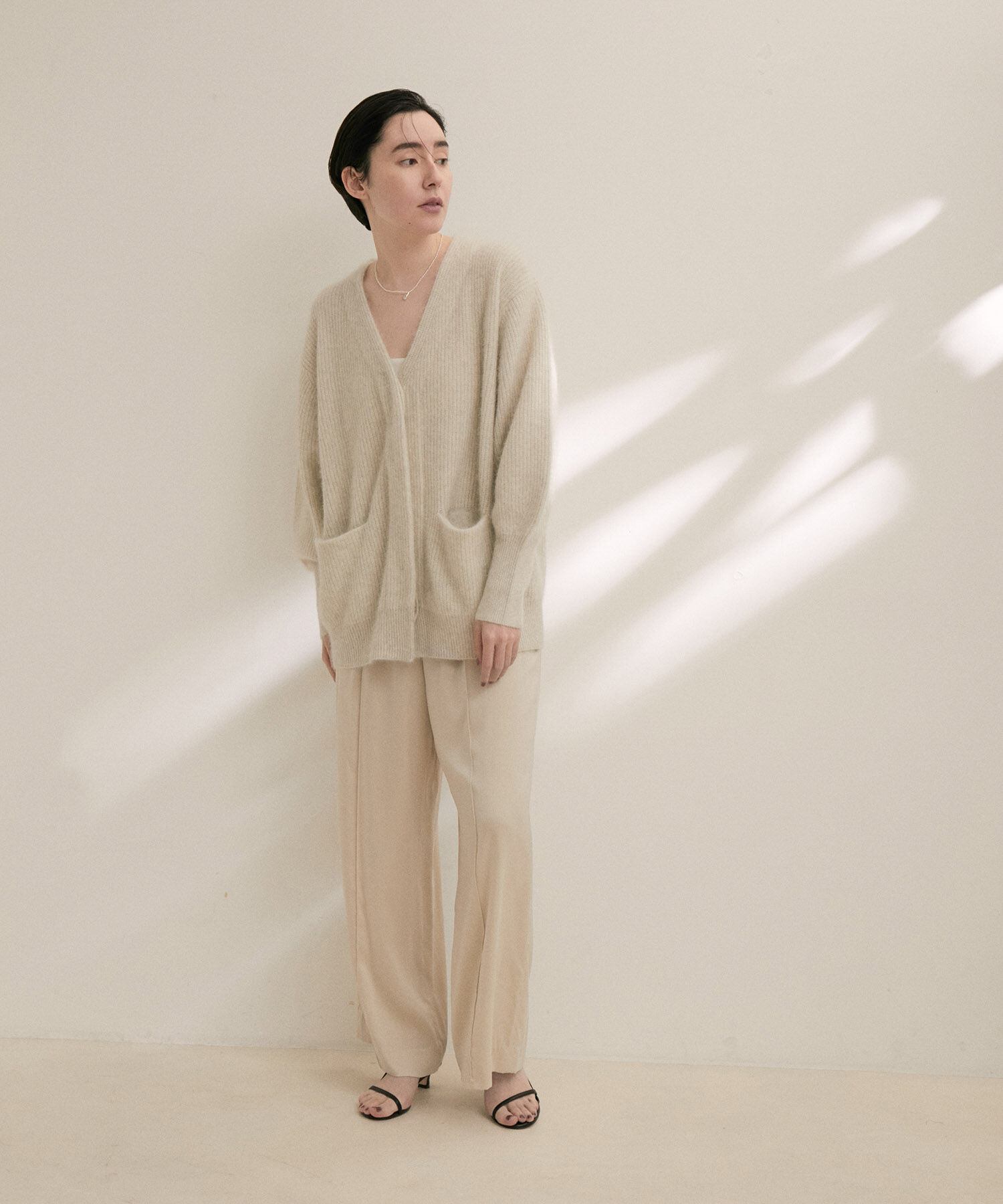 SALON adam et rope'「シルクイージーワイドパンツ【セットアップ対応・洗える】」|その他|