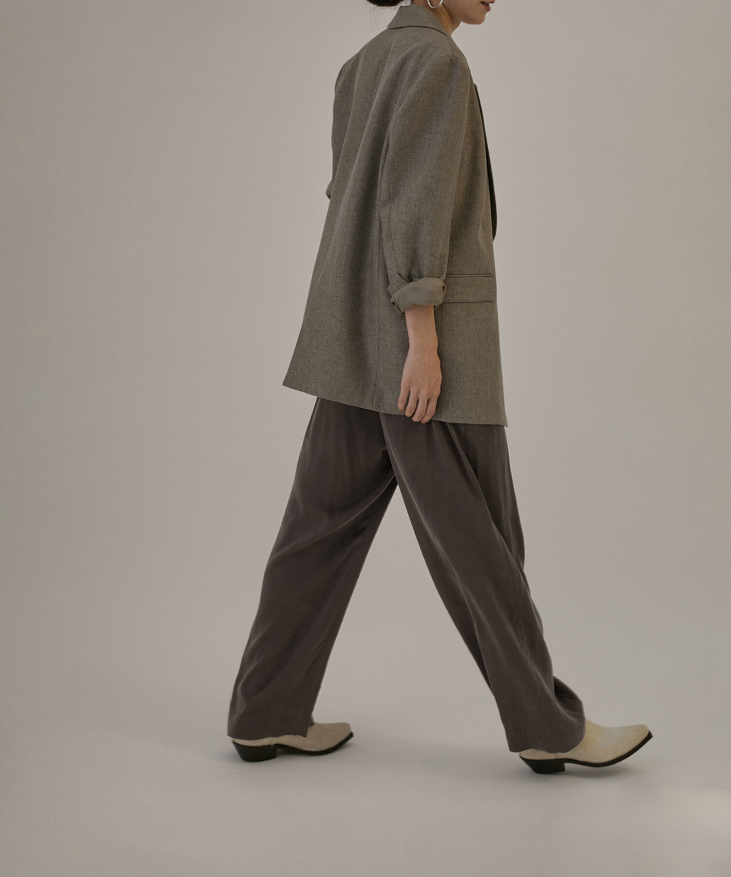 SALON adam et rope'「シルクイージーワイドパンツ【セットアップ対応・洗える】」|その他|