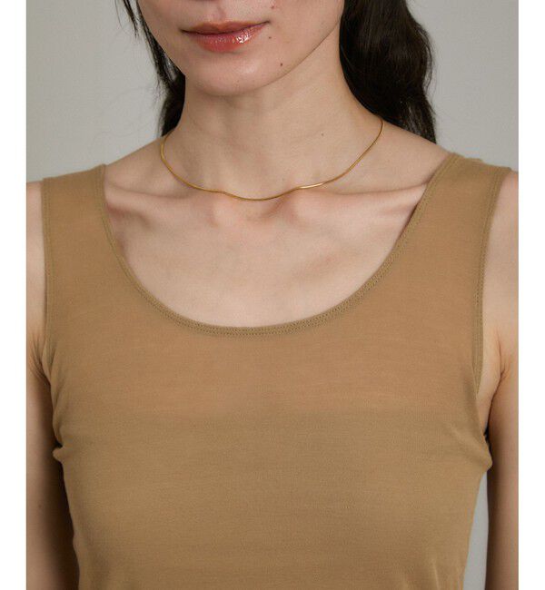 SALON adam et rope'「シアーコントラストカップ付きタンク」|タンクトップ|