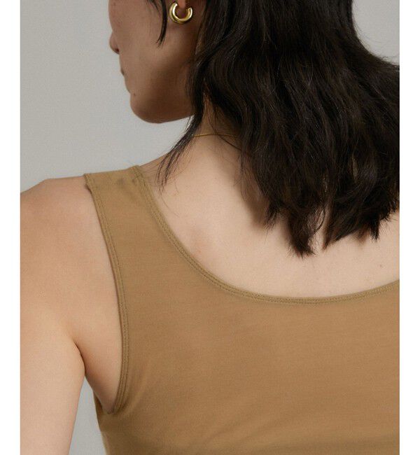 SALON adam et rope'「シアーコントラストカップ付きタンク」|タンクトップ|