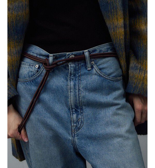 SALON adam et rope'「レザーロープベルト」|ベルト|ブラウン(20)