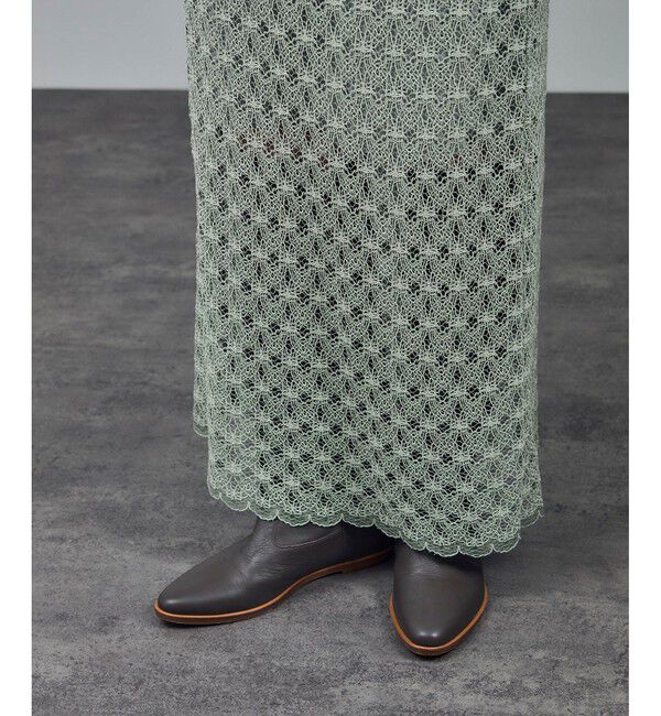 SALON adam et rope'「ラッセルレースヘムスカラップスカート / セットアップ対応」|スカート|