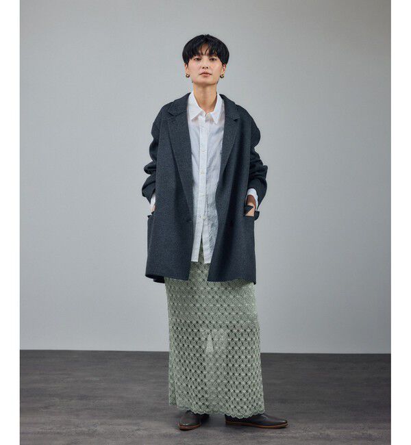 SALON adam et rope'「ラッセルレースヘムスカラップスカート / セットアップ対応」|スカート|