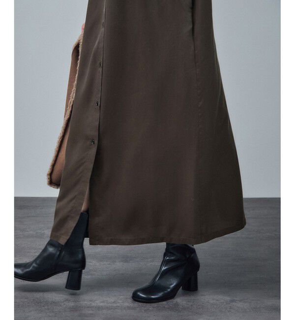 SALON adam et rope'「セルロースウォッシャブルシャツワンピース」|ワンピース|