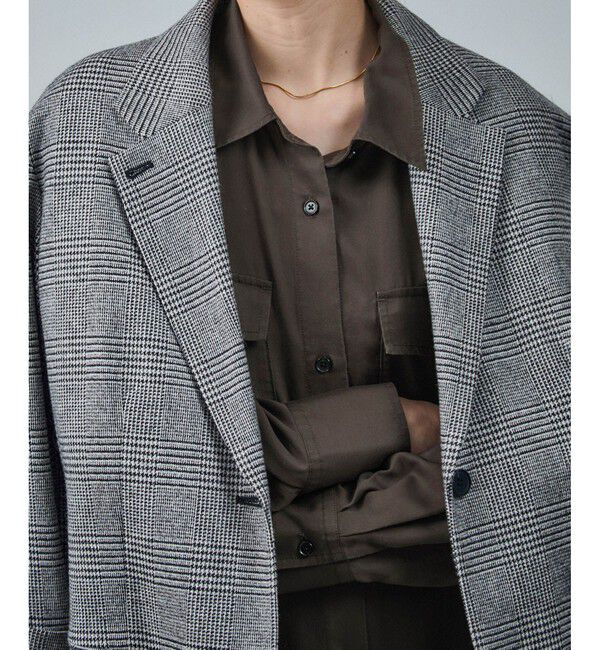 SALON adam et rope'「セルロースウォッシャブルシャツワンピース」|ワンピース|